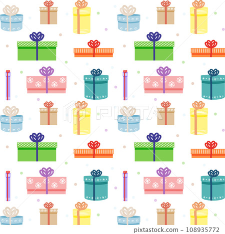 Colorful gift boxes seamless pattern wallpaper Colorful gift boxes seamless pattern wallpaper 108935772