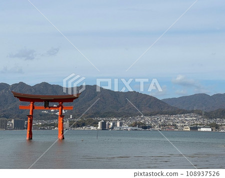 Torii that floats in the sea Torii that floats in the sea 108937526