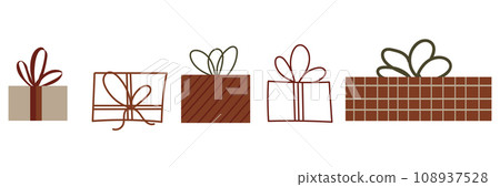 Gift boxes, Hand drawn doodle collection. presents vector set. Colorful wrapped. Sale shopping concept. Birthday Party Christmas. Cartoon elements, flat design illustration. Gift boxes, Hand drawn doodle collection. presents vector set. Colorful wrapped. Sale shopping concept. Birthday Party Christmas. Cartoon elements, flat design illustration. 108937528