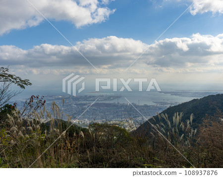 從六甲山展望台看到的神戶市景 從六甲山展望台看到的神戶市景 108937876
