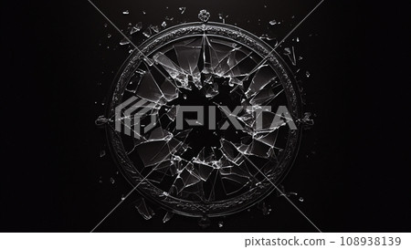 透明玻璃破碎 108938139