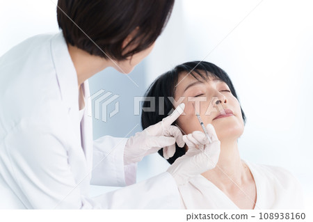 Eye corner cosmetic injection cosmetic surgery 108938160