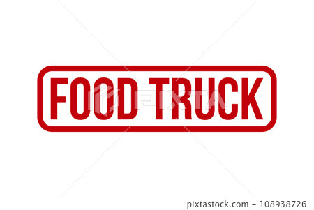 Food Truck Rubber Stamp Seal Vector 108938726