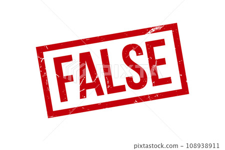 False Rubber Stamp Seal Vector 108938911