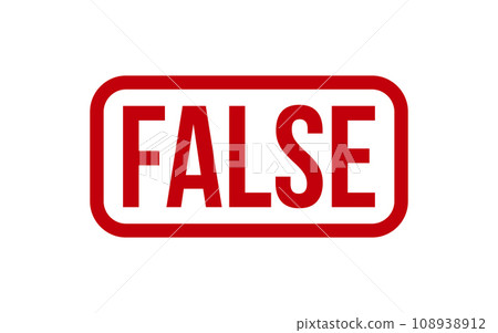 False Rubber Stamp Seal Vector 108938912