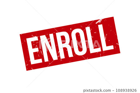 Enroll Rubber Stamp Seal Vector 108938926