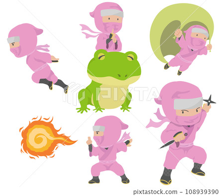 Kunoichi illustration set Kunoichi illustration set 108939390
