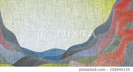 Wave Japanese pattern colorful pattern background Wave Japanese pattern colorful pattern background 108940130