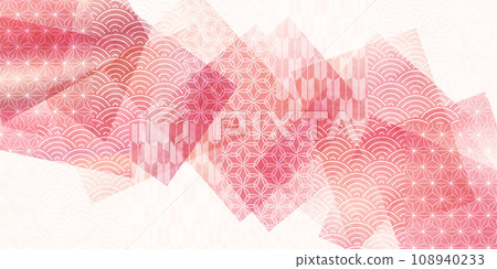 Japanese paper Japanese pattern Spring background 108940233