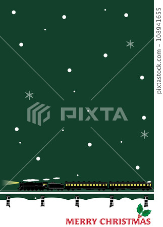 SL Christmas card vertical green 108941655