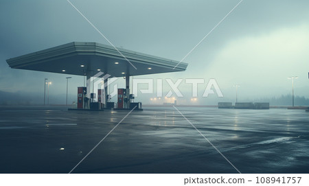 Oil station. Fuel station. Gas station. Generative AI 108941757