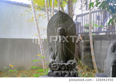 Daishi-sama stone statue in the precincts of Itami-Konyo-ji Temple-1 Daishi-sama stone statue in the precincts of Itami-Konyo-ji Temple-1 108942450