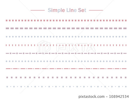 暗色幾何線集 108942534