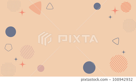 Colorful background with various shapes spread out, colorful shapes Colorful background with various shapes spread out, colorful shapes 108942932