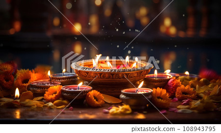 Diwali Festival of Lights Hindu culture of India 108943795