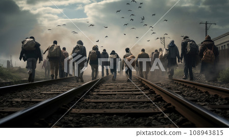 The journey of foreign workers according to the concept of International Migrant Day 108943815