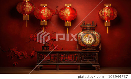 A Dragon Golden Chinese New Year 2024 A Dragon Golden Chinese New Year 2024 108944787