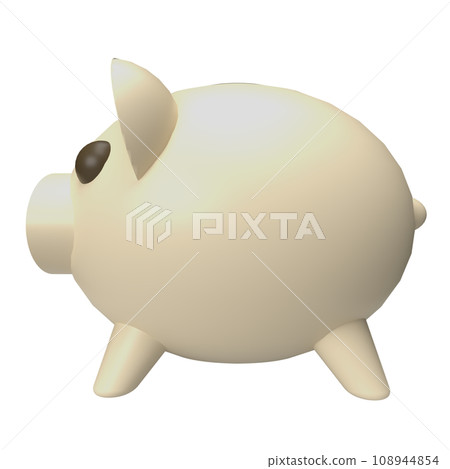 The Piggy Bank and House for earn or saving money concept 3d rendering 108944854
