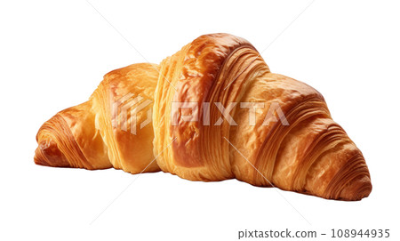 A croissant on the transparent backgrounds A croissant on the transparent backgrounds 108944935