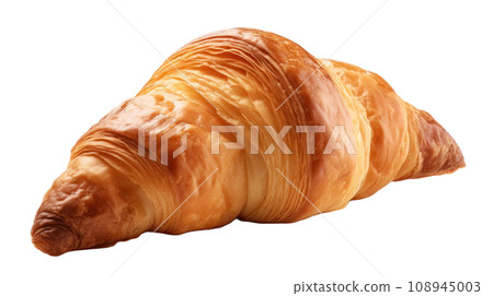 A croissant on the transparent backgrounds A croissant on the transparent backgrounds 108945003