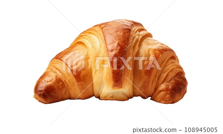 A croissant on the transparent backgrounds A croissant on the transparent backgrounds 108945005