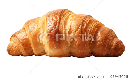 A croissant on the transparent backgrounds A croissant on the transparent backgrounds 108945006