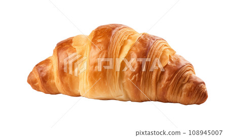 A croissant on the transparent backgrounds A croissant on the transparent backgrounds 108945007