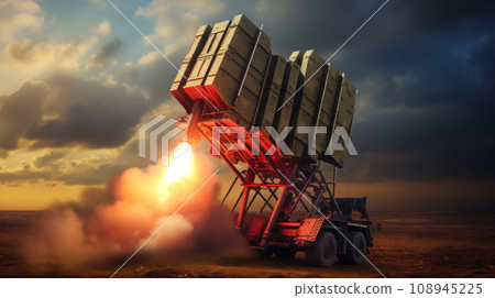 The iron dome ready to shoot in the war 108945225