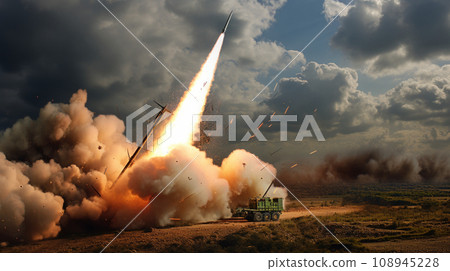 The iron dome ready to shoot in the war 108945228