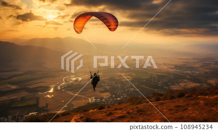 soldiers use paragliders in battle 108945234