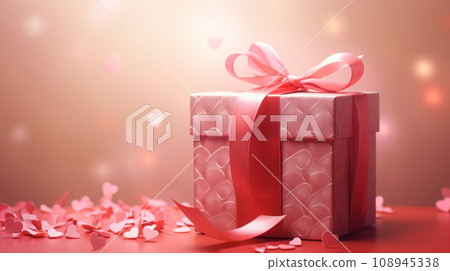 Valentine, day gift box beautiful of love concept 108945338