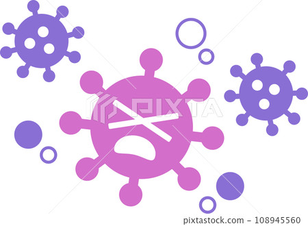 Crying virus character illustration Crying virus character illustration 108945560