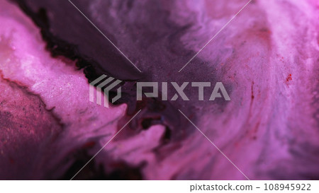 Ink wave glitter fluid paint water flow purple 108945922
