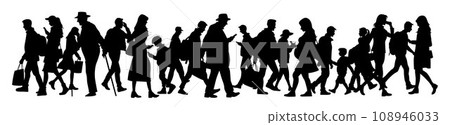 People walking with a mobile phone, people with smartphone silhouette, man walking looking at cell phone silhouette 108946033