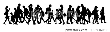 People walking with a mobile phone, people with smartphone silhouette, man walking looking at cell phone silhouette People walking with a mobile phone, people with smartphone silhouette, man walking looking at cell phone silhouette 108946035