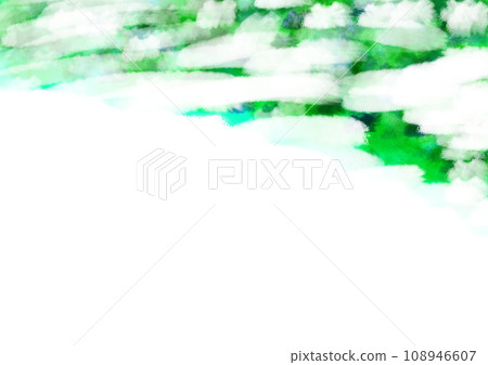 具有綠色和雲狀邊緣的背景影像 108946607