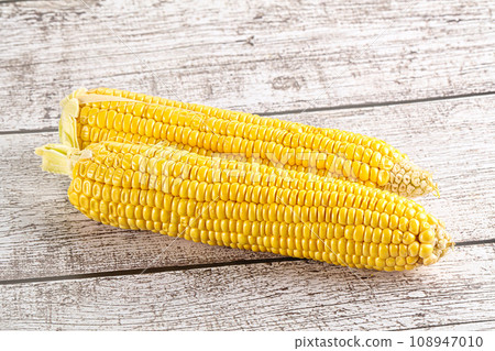 Sweet yellow raw corn cob Sweet yellow raw corn cob 108947010