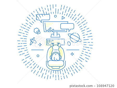 Illustration material: Home girl 108947120