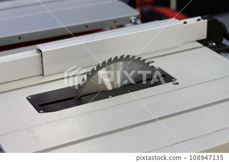 wood cutting stationary circular saw 108947135