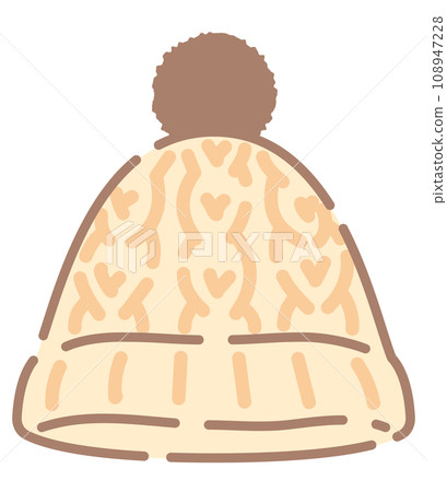 Illustration of knitted hat Illustration of knitted hat 108947228