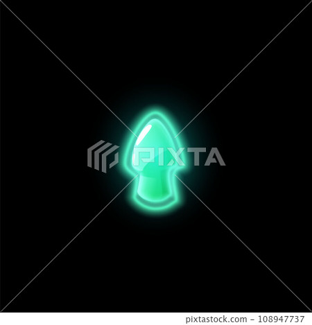 Arrow button or cursor pointer, realistic vector illustration isolated. Arrow button or cursor pointer, realistic vector illustration isolated. 108947737