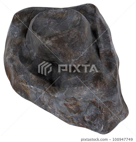 Rock isolated on white background 108947749