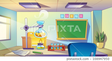 Chemistry classroom interior Chemistry classroom interior 108947950