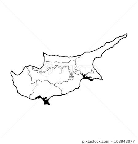 Cyprus map icon 108948077