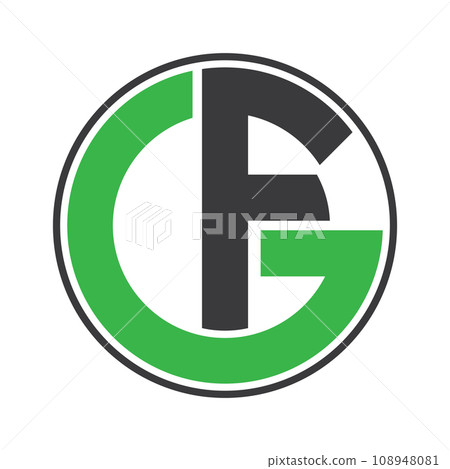 GF letter logo GF letter logo 108948081