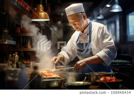 “Artisans of food culture: Masterful cooking techniques demonstrated by Chinese food craftsmen” <Image generation AI> 108948434