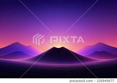 Abstract futuristic architecture background, Minimal technology multicolor backdrop, Generative AI 108948677
