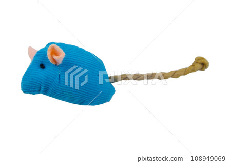 Toy mouse for cat isolated on white background Toy mouse for cat isolated on white background 108949069