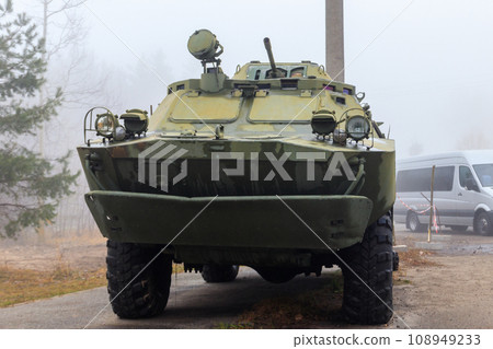 BRDM-2 (Combat Reconnaissance/Patrol Vehicle) is an amphibious armoured scout car used by states that were part of the Soviet Union and its allies 108949233