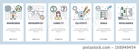 Website and mobile app onboarding screens vector template Website and mobile app onboarding screens vector template 108949454